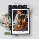 Chalkboard Modern Minimal Merry Woofmas Feestdagenkaart<br><div class="desc">Chalkboard Modern Minimal Merry Woofmas Holiday Kaart</div>