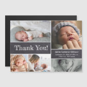 Chalkboard Modern Photos Baby shower Hartelijk dan (Voorkant / Achterkant)