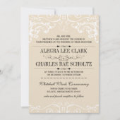 Chalkboard Modern  Typografie Invite Kaart (Voorkant)