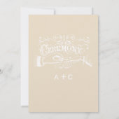 Chalkboard Modern  Typografie Invite Kaart (Achterkant)