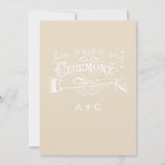 Chalkboard Modern  Typografie Invite Kaart (Achterkant)