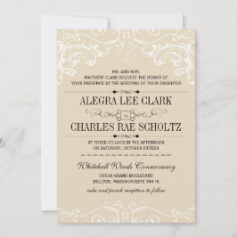 Chalkboard Modern  Typografie Invite Kaart