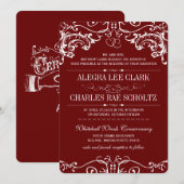 Chalkboard Modern Typografie Invite Kaart (Voorkant / Achterkant)