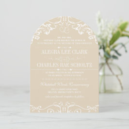 Chalkboard Modern  Typografie Invite Kaart
