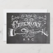 Chalkboard Modern  Victoriaans Typografie Kaart (Achterkant)