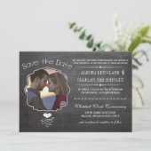 Chalkboard Modern  Victoriaans Typografie Kaart (Staand voorkant)