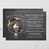 Chalkboard Modern  Victoriaans Typografie Kaart (Voorkant / Achterkant)