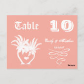 Chalkboard Moderne  Typografie Tabelnummer Briefkaart (Achterkant)