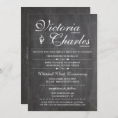 Chalkboard Moderne  typografie-uitvindingen Kaart (Voorkant / Achterkant)