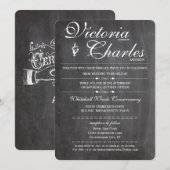 Chalkboard Moderne typografie-uitvindingen Kaart (Voorkant / Achterkant)