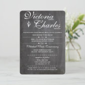 Chalkboard Moderne typografie-uitvindingen Kaart (Staand voorkant)