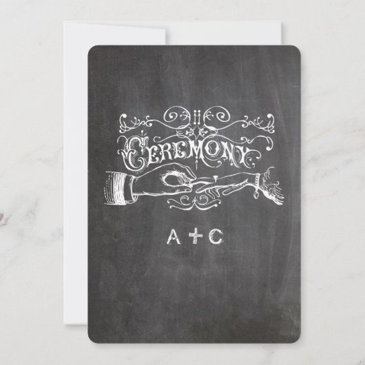 Chalkboard Moderne typografie-uitvindingen Kaart (Achterkant)