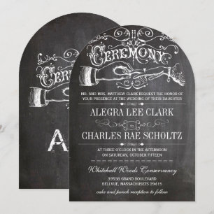 Chalkboard  Moderne Victoriaans Typografie Kaart