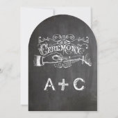 Chalkboard  Moderne Victoriaans Typografie Kaart (Achterkant)
