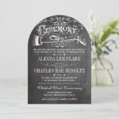 Chalkboard Moderne Victoriaans Typografie Kaart (Staand voorkant)