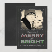 Chalkboard Moge uw dagen prettig kerstfeest zijn Feestdagenkaart (Voorkant / Achterkant)