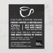 Chalkboard Mok Icon, Barista, Café, Coffeehouse Flyer (Voorkant)
