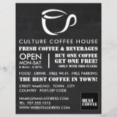 Chalkboard Mok Icon, Barista, Café, Coffeehouse Flyer (Voorkant)