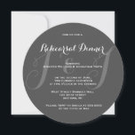 Chalkboard Monogram repetitie Diner Uitnodigingen<br><div class="desc">Uitnodigingen van hoge kwaliteit.</div>