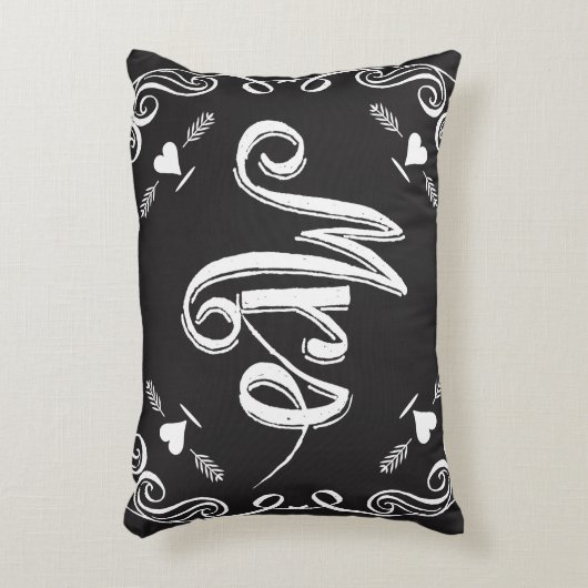 Chalkboard Mrs. 2nd Wedding Jubileum Accent Kussen (Voorkant(Verticaal))