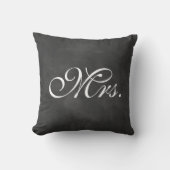 Chalkboard Mrs Pillow Kussen (Voorkant)