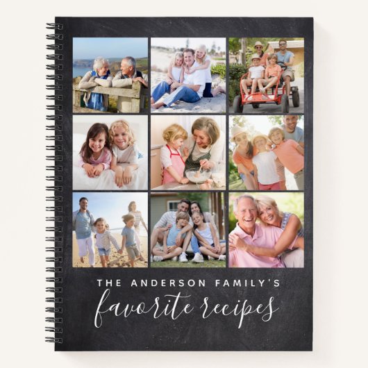 Chalkboard multi-foto-inkoudebergboek notitieboek (Voorkant)