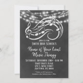 Chalkboard Music Concert Overweging Uitnodiging (Voorkant)