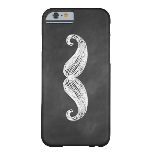 Chalkboard Mustache iPhone 6 Hoesje (Achterkant)