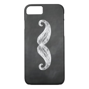 Chalkboard Mustache iPhone 7 Hoesje