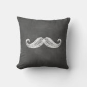 Chalkboard Mustache Outdoor Pillow Buitenkussen (Voorkant)