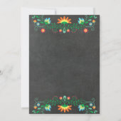 Chalkboard Nacho Gemiddelde paar Douche Bloemen Kaart (Achterkant)