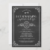  Chalkboard New Home Housewarming Party Kaart (Voorkant)