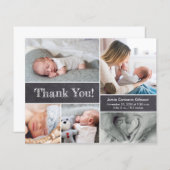 Chalkboard Newborn photography Collage baby shower (Voorkant / Achterkant)