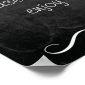 Chalkboard niet-plugged bruiloft poster (Hoek)