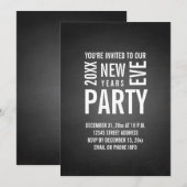 Chalkboard - nieuwjaarsfeest kaart (Voorkant / Achterkant)