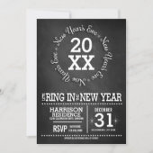 Chalkboard nieuwjaarsfeest kaart (Voorkant)