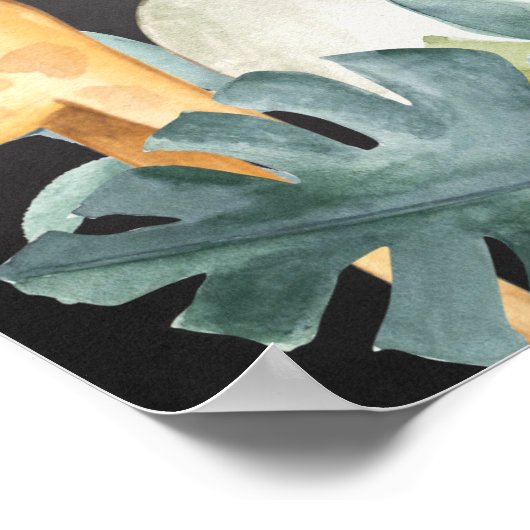 Chalkboard Oerwoud Animals Baby shower Welkom Poster (Hoek)