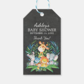 Chalkboard Oerwoud Baby shower Favor Cadeau Label Cadeaulabel (Voorkant)