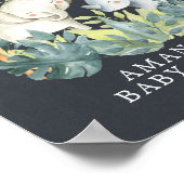 Chalkboard Oerwoud Welkomstwoord Poster Baby showe (Hoek)