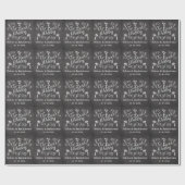 Chalkboard Ons strand bruiloft Cadeaupapier (Vlak)