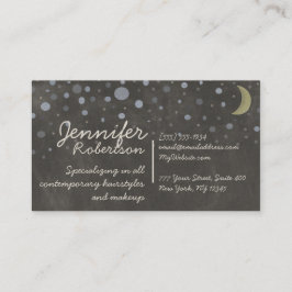  Chalkboard-ontwerp met sterren en maan Visitekaartje