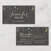  Chalkboard-ontwerp met sterren en maan Visitekaartje (Voorkant / Achterkant)