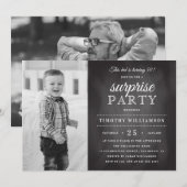 Chalkboard | Oude en nieuwe foto-verrassingsdag Kaart (Voorkant / Achterkant)