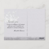 Chalkboard Paardebloem Business Dank u Briefkaart (Achterkant)