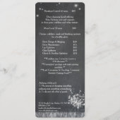 Chalkboard Paardebloemen Spa Zakelijk Menu (Achterkant)