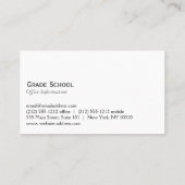 Chalkboard Paars paneel Visitekaartje (Achterkant)