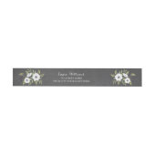 Chalkboard Painted Anemones retour adres label (Individueel)