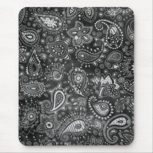 Chalkboard Paisley Muismat