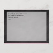 Chalkboard Palm Beach Weddenschap Save the Date Aankondigingskaart (Achterkant)