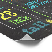 Chalkboard Party gepersonaliseerde boycot poster (Hoek)